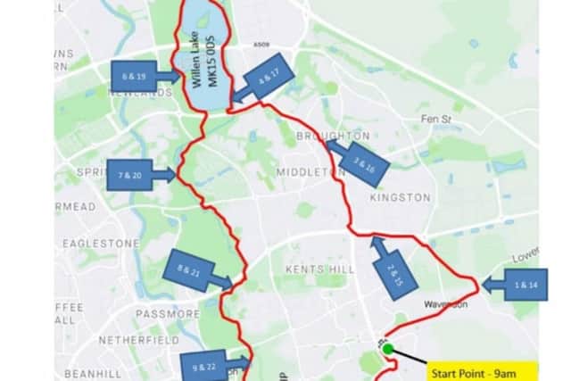Adam's MK Marathon route