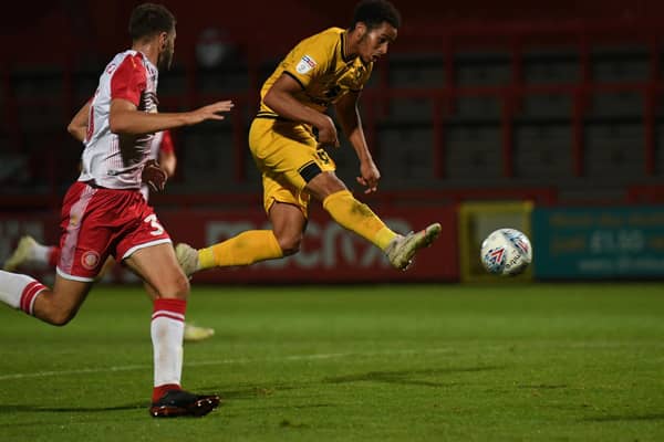 Sam Nombe bagged a brace against Stevenage last season