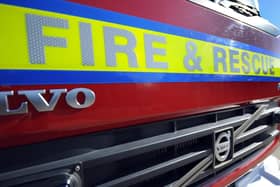 Firefighters attended the scene on Sunday at 11.10am
