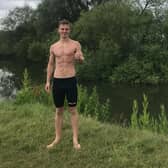 Dylan trained in the local river when the swimming pool was closed