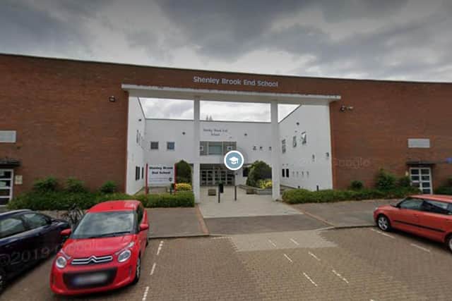 Shenley Brook End School has a Covid-19 outbreak. Photo: Google Maps