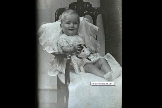 Valerie as a baby