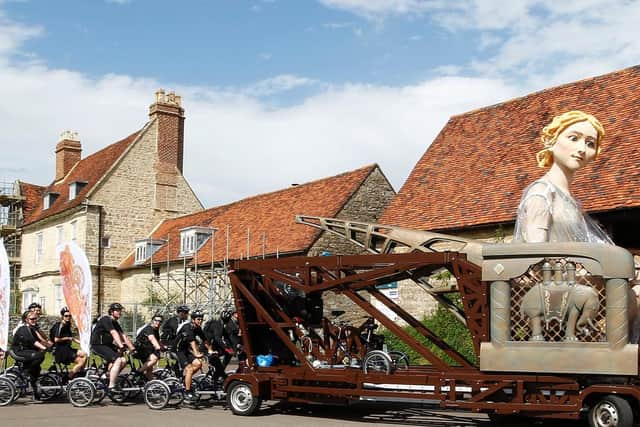 City Discovery Centre at Bradwell Abbey behind Godiva