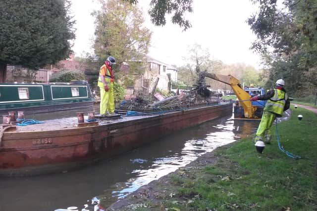 The canal clean-up