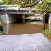 The flooded underpass in Peatree Bridge. Photo: MK Council
