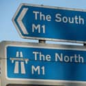 Two lanes are blocked on the M1 southbound between Northampton and Milton Keynes. Photo: Getty Images