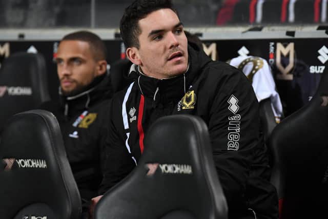 Lee Nicholls on the bench