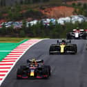 Alex Albon struggled in the pack in Portugal
