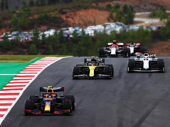 Alex Albon struggled in the pack in Portugal