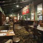 The pub interior