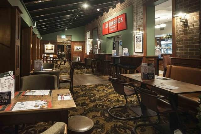 The pub interior