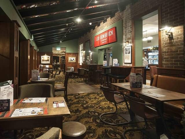 The pub interior