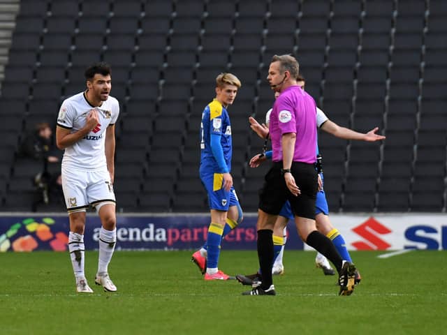 Referee Chris Sarginson got some key decisions wrong according to Russell Martin