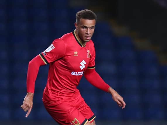 Carlton Morris hit the post at Eastleigh