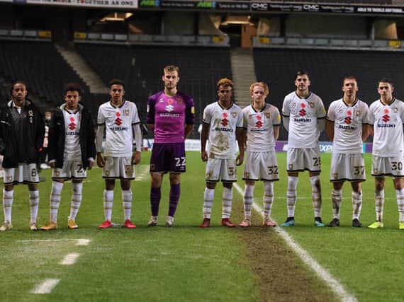 MK Dons' nine academy products in Wednesday's squad