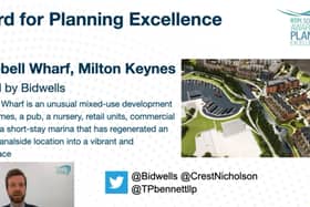 Campbell Wharf won the top prize at this year’s Royal Town Planning Institute