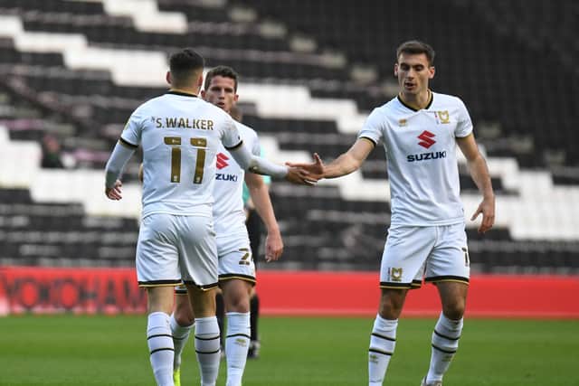 Walker netted his second goal for MK Dons on Saturday against Hull