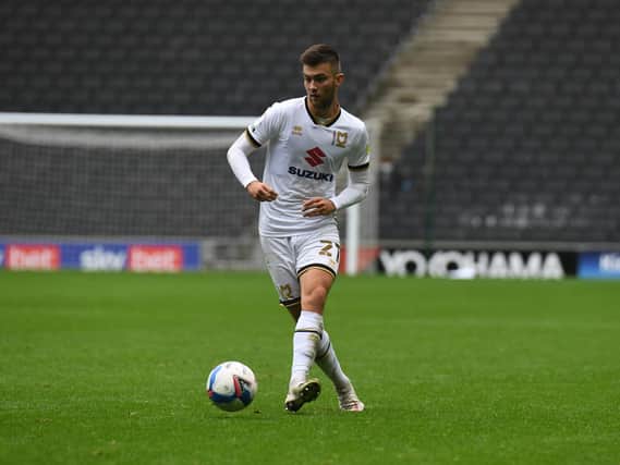 Daniel Harvie is back in contention for MK Dons