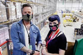 Dax and Naomi are happy at Amazon