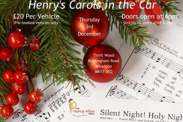 Carols in the Car will be on Thursday next week