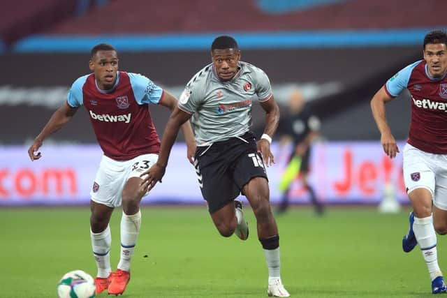 Chuks Aneke in action for Charlton