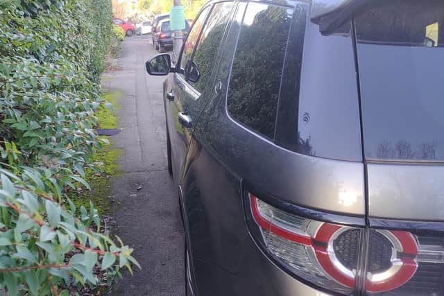 Such inconsiderate parking should always be punished, says the charity.