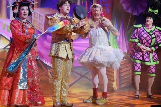 Scenes from last year's panto at MK Theatre
