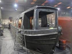 Here's another one of the charity's new boats taking shape at Colecraft