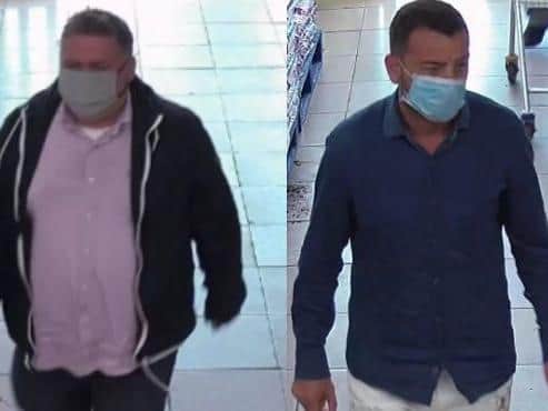Police believe these two men have vital information about the theft