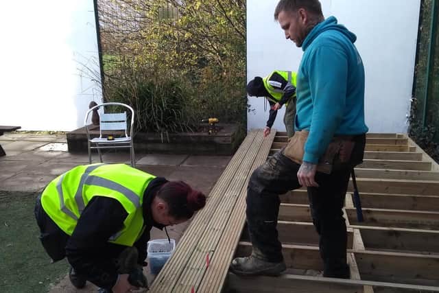 They helped lay decking