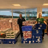 £500 worth of food was donated to MK Food Bank