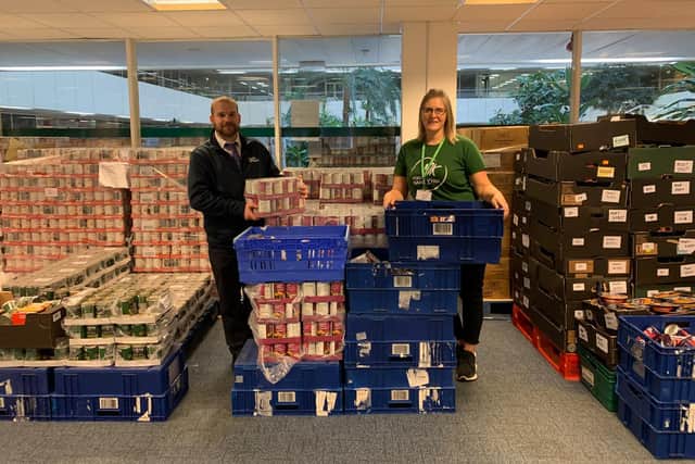 £500 worth of food was donated to MK Food Bank