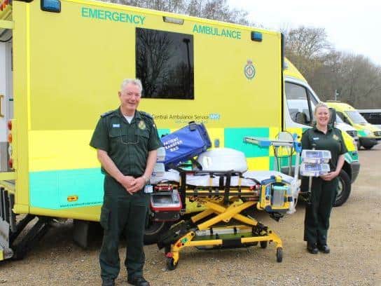 Team members at South Central Ambulance Service