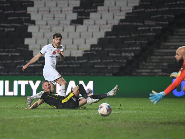 Scott Fraser scores against Bristol Roves