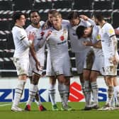 MK Dons celebrate