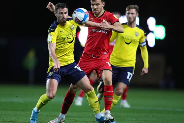 Fraser in action against Oxford United
