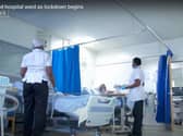 Covid wards are already full at MK hospital. Photo: Channel 4