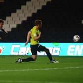 Matthew Sorinola nets against Northampton earlier this season