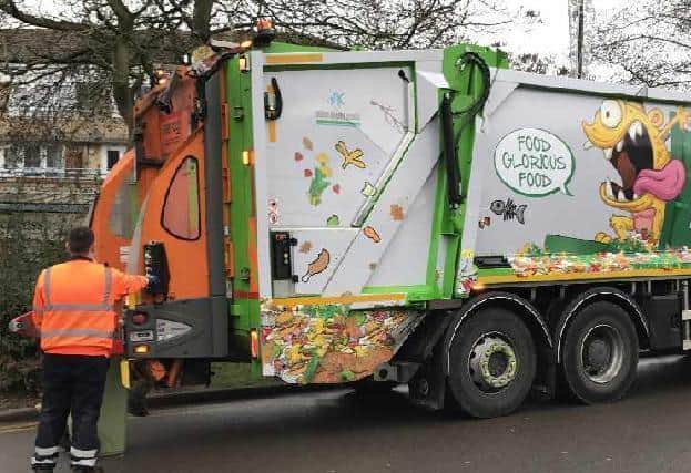 Food and garden waste collections are suspended from tomorrow