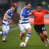 Sam Nombe in action for Luton Town