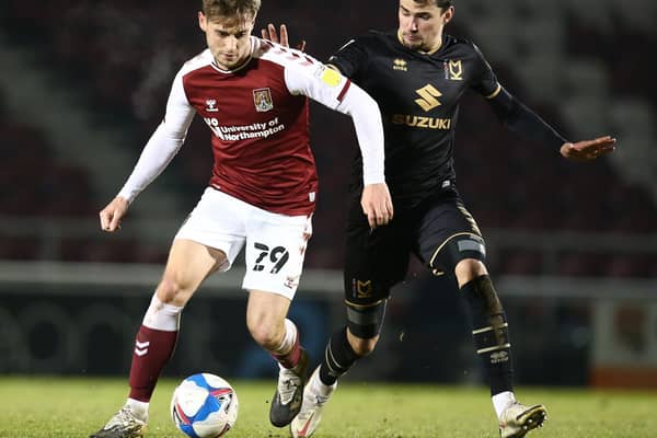 Regan Poole in action against Northampton Town