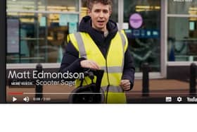 Radio One DJ Matt Edmondson in the new Currys PC World e-scooter safety campaign video
