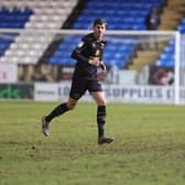Jack Davies in action against Peterborough
