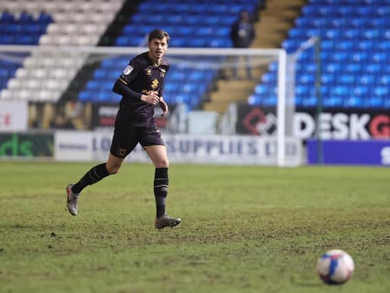 Jack Davies in action against Peterborough
