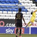 Regan Poole's shot hit the bar at Peterborough