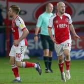 Callum Camps and Paddy Madden of Fleetwood Town