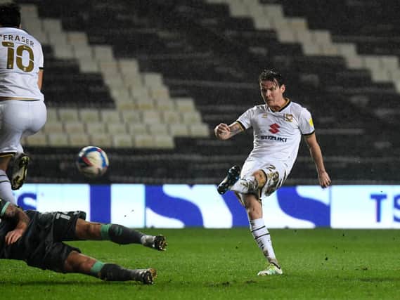 Joe Mason fires in his second