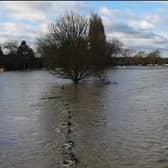 Floods in Newport Pagnell last month