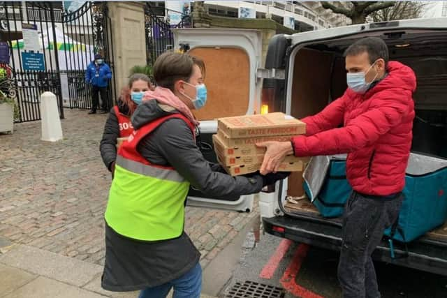 Deliveroo's new food delivery programme provides free meals for vaccine centre staff and volunteers