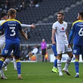Warren O'Hora against AFC Wimbledon earlier this season